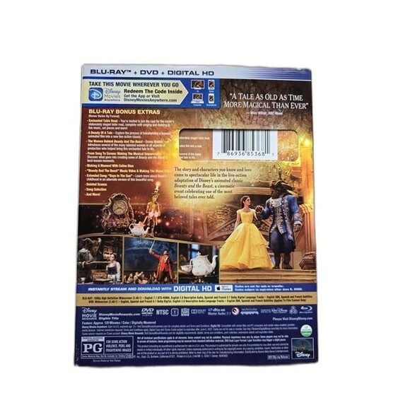 Beauty and the Beast - Live Action Bluray + DVD (2017) - Picture 2 of 3